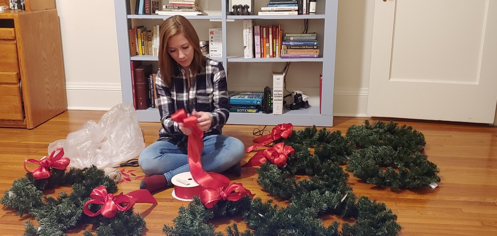how to make Christmas bows
